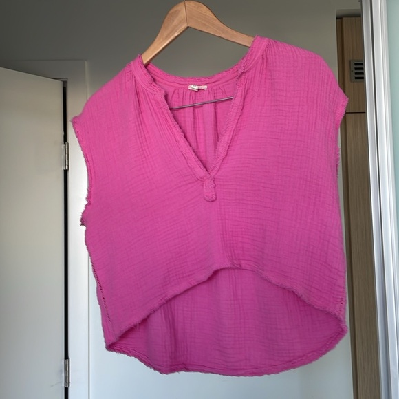 Aerie Pool To Party Cropped Shirt - Picture 5 of 6